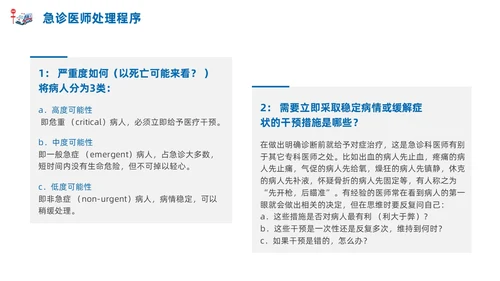 急诊科常见病商务蓝色风格PPT医疗护理