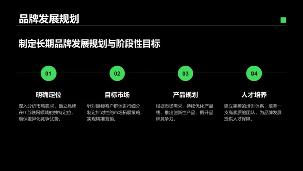 绿色商务风IT互联网商业品牌提案PPT模板