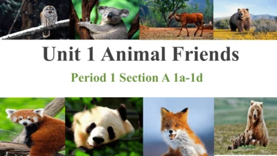 Unit 1 Animal Friends Section A 1a-1d课件+内嵌音视频-2024