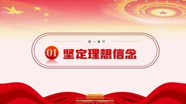 坚定理想信念忠诚履行职责党课PPT模板