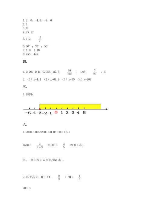 冀教版小升初数学模拟试题附参考答案【培优b卷】.docx