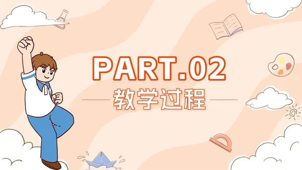 橙色卡通小学开学第一课PPT模板