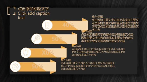 商业项目计划书暗金色实力大气通用PPT模板