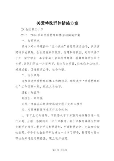 关爱特殊群体措施方案 (3).docx