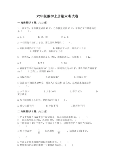 六年级数学上册期末考试卷附参考答案ab卷.docx