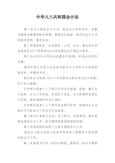 中华人民共和国会计法.docx