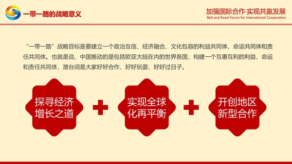 一带一路高峰论坛一带一路介绍PPT模板