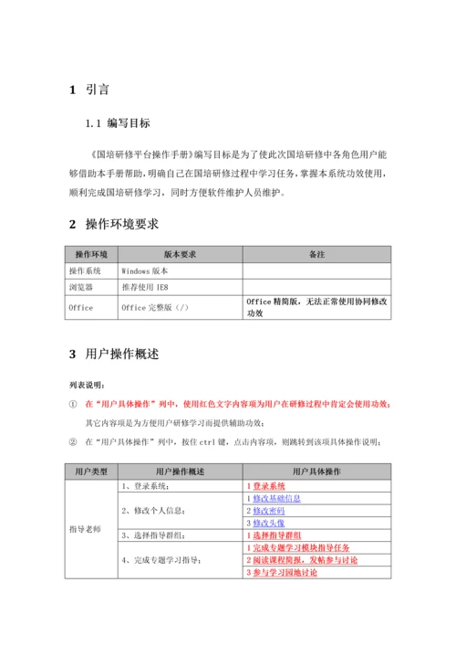 国培研修平台操作综合手册指导老师版.docx