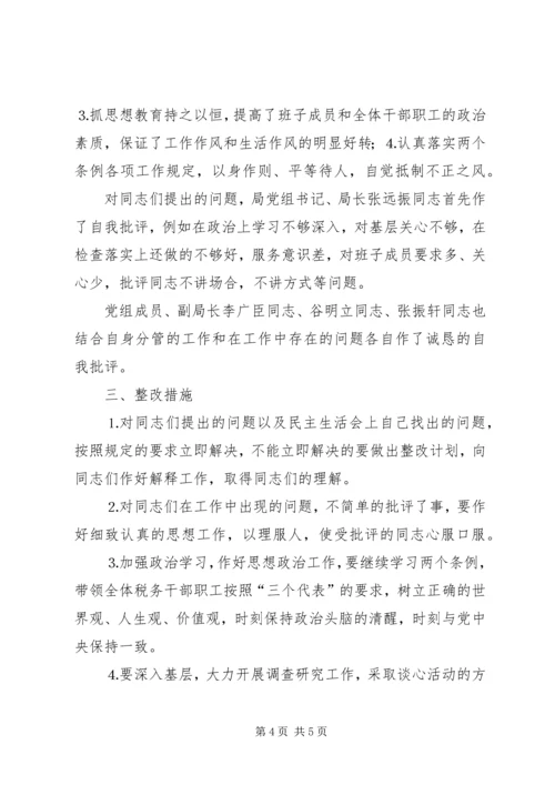 学习两个条例民主生活会情况报告 (11).docx