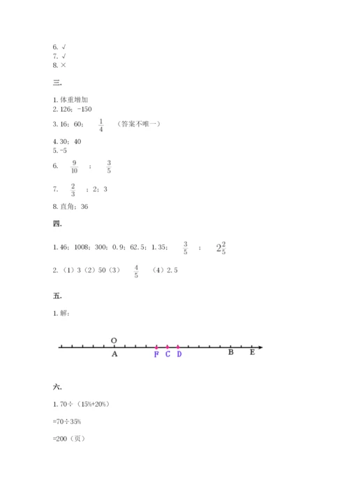 苏教版数学小升初模拟试卷【考点梳理】.docx