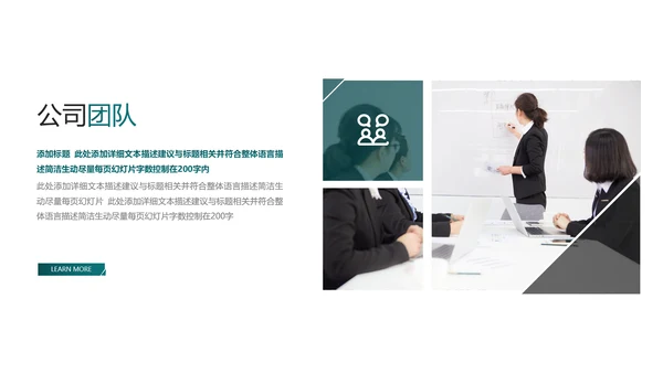 欧美大气企业介绍公司宣传商务PPT模板