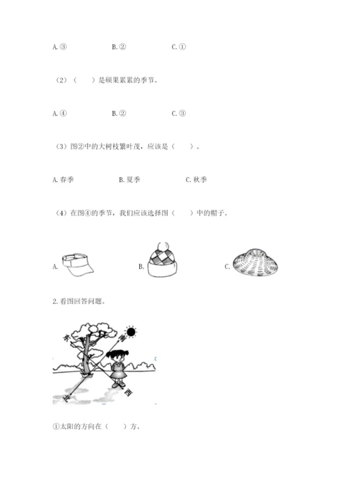 教科版小学二年级上册科学期末测试卷及参考答案1套.docx