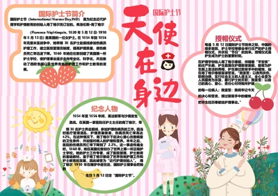 国际护士节Word小报