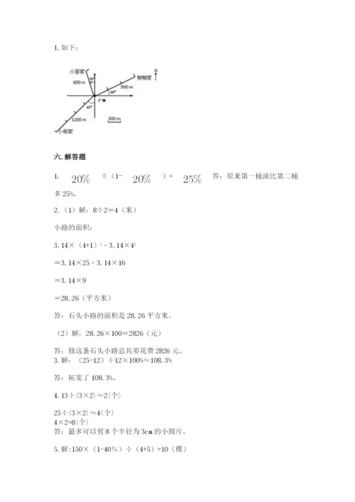 人教版数学六年级上册期末考试卷含答案【轻巧夺冠】.docx