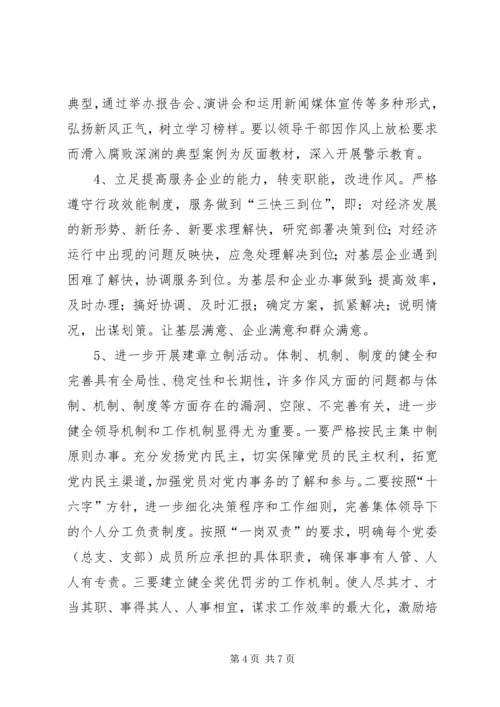 市经委加强作风建设活动情况汇报.docx