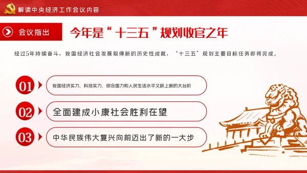 中央经济工作会议内容学习解读党课PPT模板