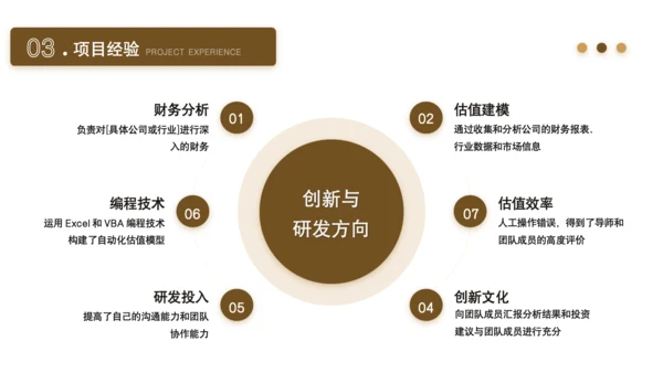 黄色商务风金融分析师求职简历PPT