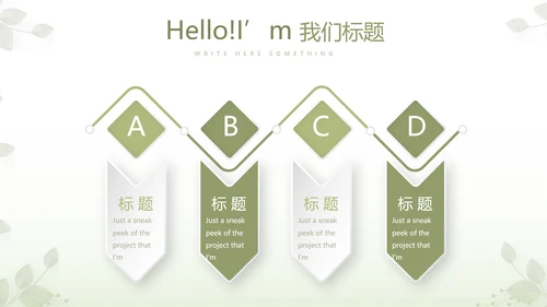 绿色清新春季护肤动态PPT