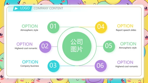 卡通创意世界微笑日主题班会动态PPT模板