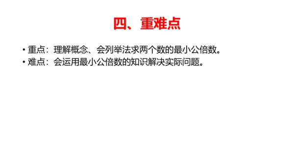 人教版五年数学下册大单元备课——最小公倍数课件(共55张PPT)