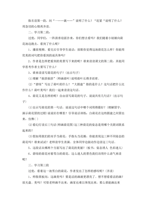 荷花教案（十篇）.docx