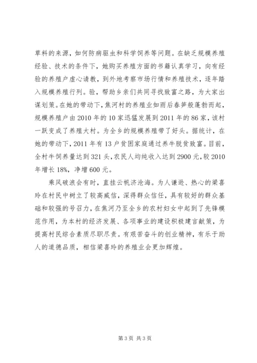 双学双比女能手主要事迹 (2).docx