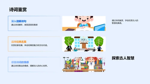 语文学习魅力展示PPT模板