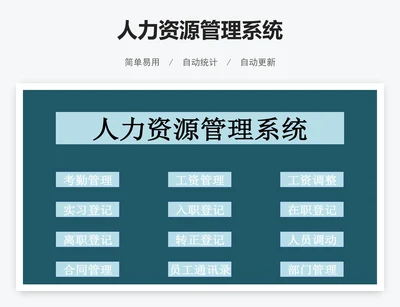 人力资源管理系统