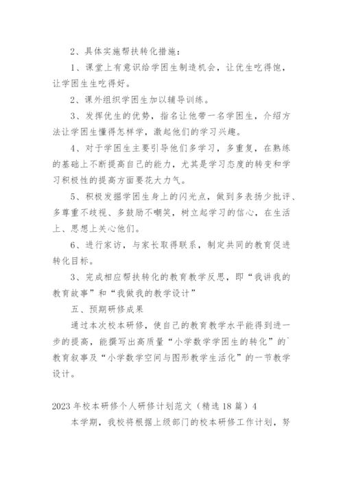 校本研修个人研修计划.docx
