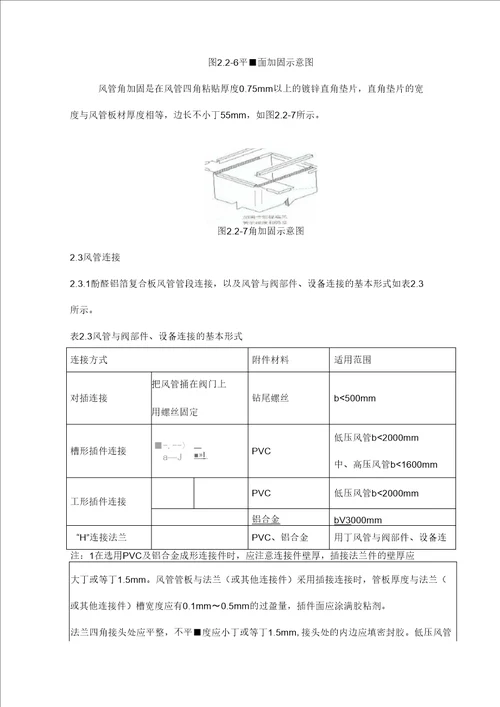 双面彩钢酚醛复合风管主要施工方法