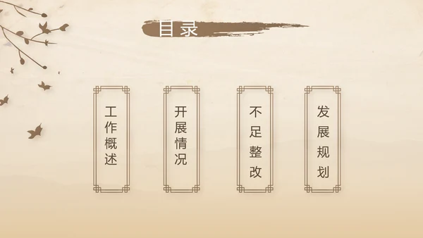 古香古色中医科年终总结报告动态PPT模板