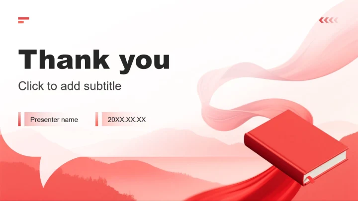 红色渐变党政风班委竞选演讲PPT主题模板