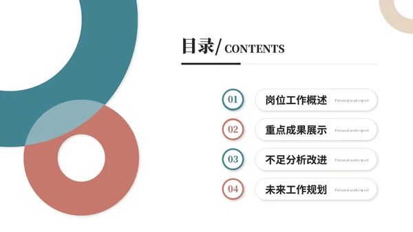 几何简约工作总结工作汇报述职报告ppt模板
