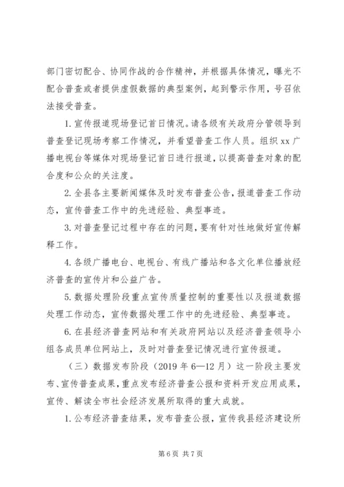 全县第四次全国经济普查宣传工作方案.docx