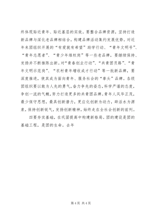 县委书记在纪念五四运动86周年暨表彰大会上的讲话 (3).docx