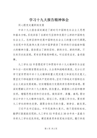 学习十九大报告精神体会.docx