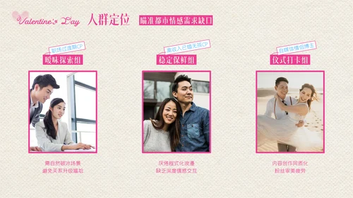 粉色创意情人节活动策划PPT模板