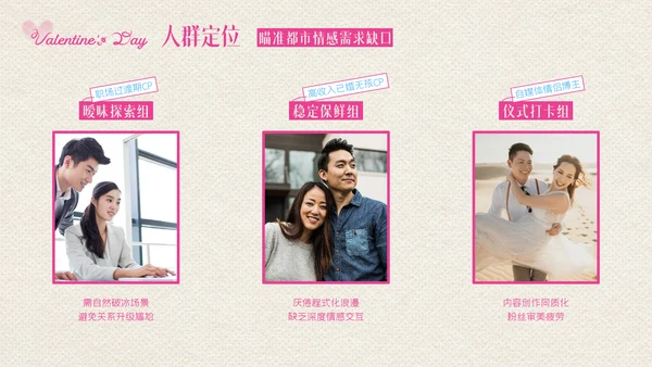 粉色创意情人节活动策划PPT模板