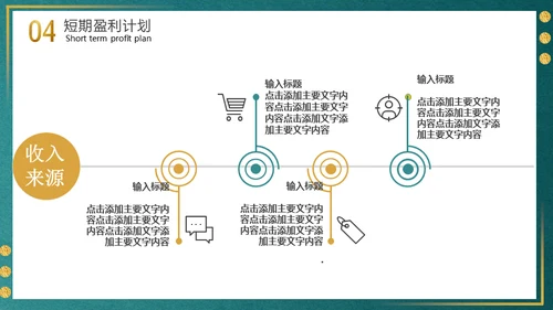 简约金色大气商务计划书通用PPT模板