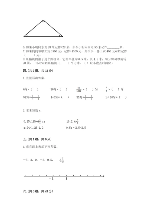 北师大版数学小升初模拟试卷及答案【全优】.docx