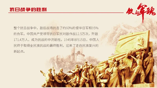 中国解放军铁血军魂-建军节通用PPT模板