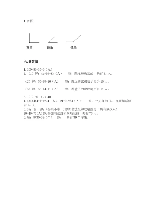 2022人教版二年级上册数学期中测试卷【考点梳理】.docx