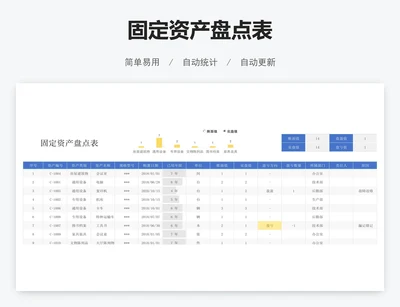固定资产盘点表