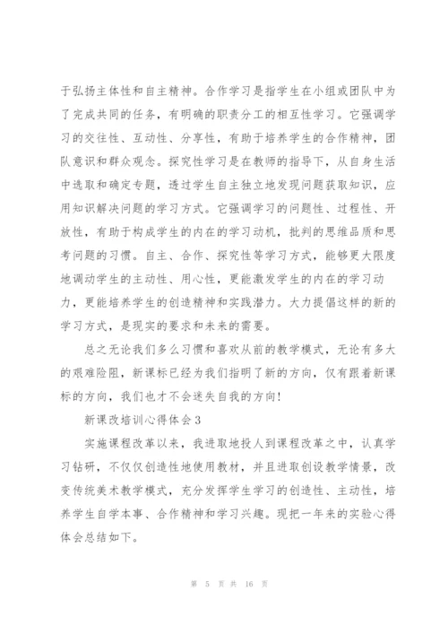 新课改培训心得体会5篇.docx