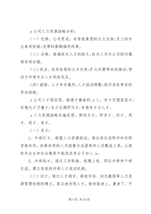 人力资源工作总结报告例文.docx