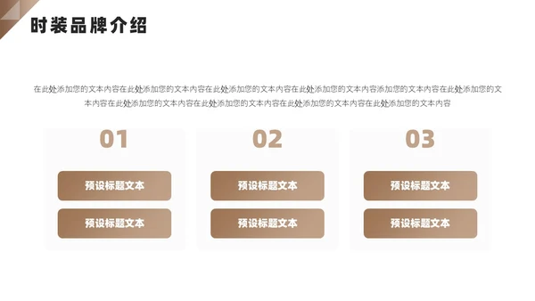 棕色高端大气服装品牌宣传服装公司介绍PPT