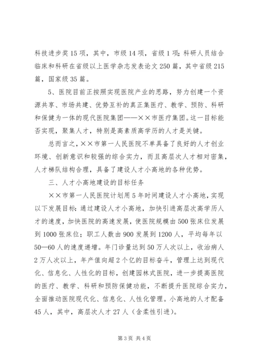 人才小高地建设项目实施方案.docx