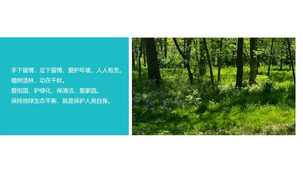 保护环境主题教育班会课程汇报PPT模板