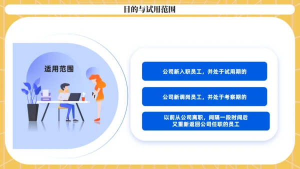 新员工试岗管理考核通用PPT课件模板
