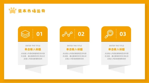 橙色简约宠物行业商业计划书PPT